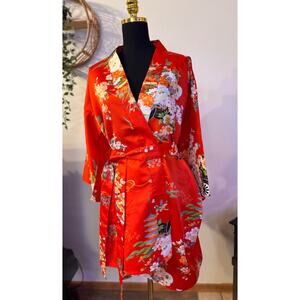 Vintage ICHI BAN Open Front Kimono Robe Made in Japan One Size Fits All